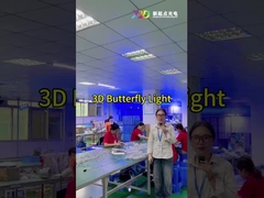 Ευέλικτη πεταλούδα 3D Pixel LED φωτισμός με πλήρες χρώμα για διακόσμηση φεστιβάλ