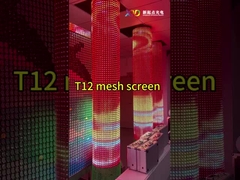 Τείχος κουρτίνας T20 P80-2 LED Mesh Screen Διανοητικός έλεγχος φωτισμός οροφής